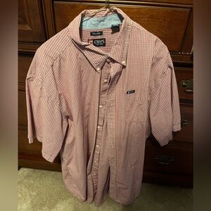 Chaps Men's Red Plaid Button Down Shirt